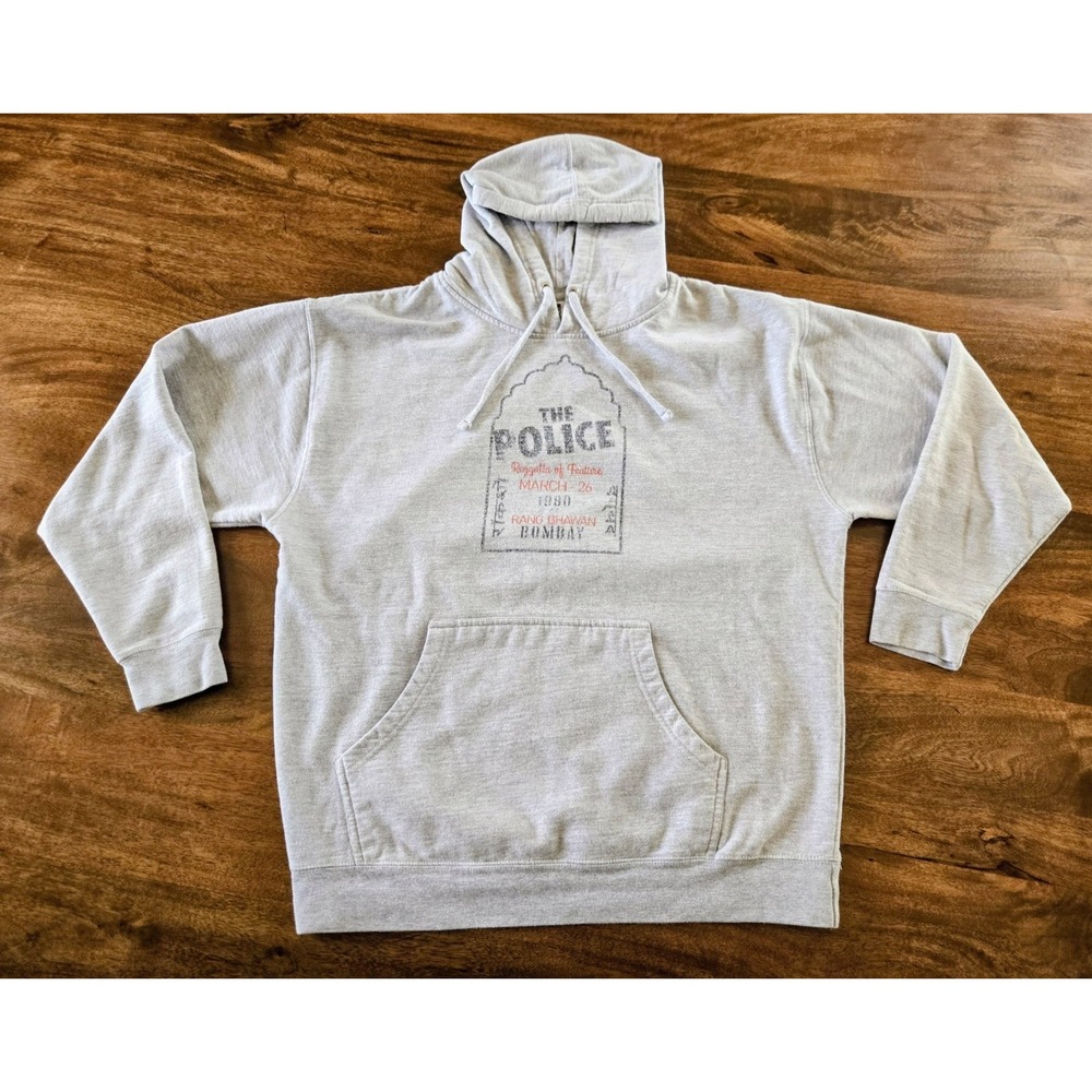 The Police Reggatta Of Feature March 26, 1980 Rang Bhawan Bombay Hoodie XL RARE